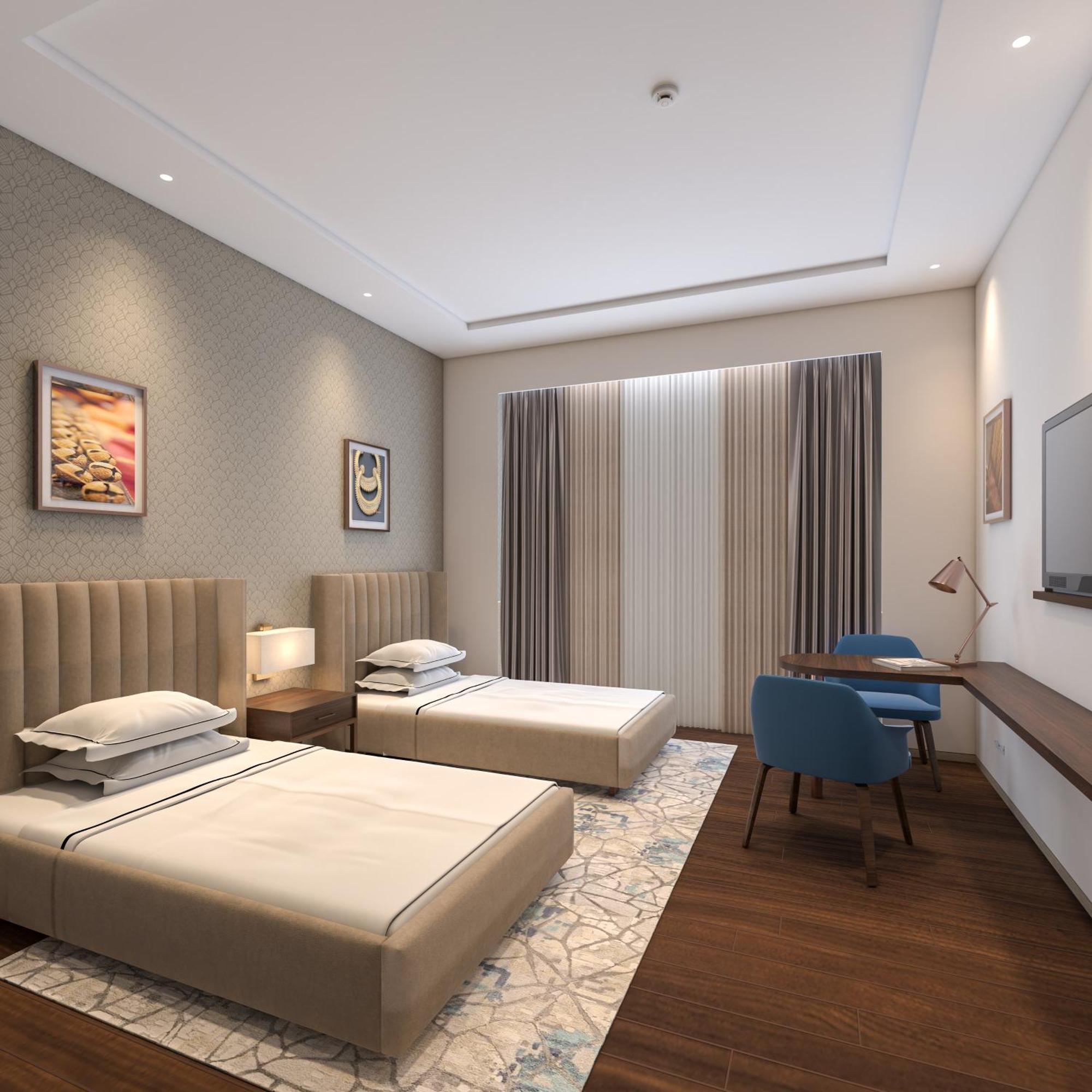 Taj Bangalore Devanahalli Dış mekan fotoğraf A 3D rendering of a hotel room